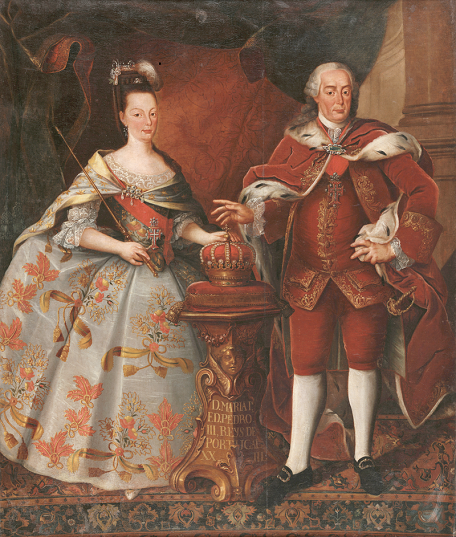 Pierre III de Portugal avec Marie Ire de Portugal